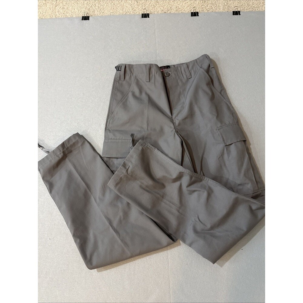 Tru-Spec Men's Cargo Gray Small Long  Adjustable Waist 27-31” Inseam 32.5”-35.5”